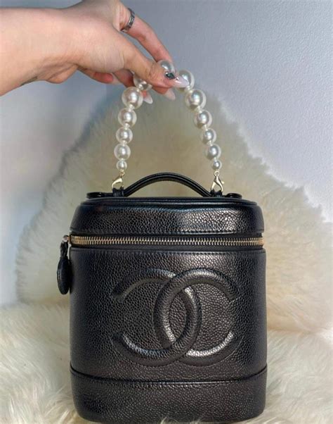 chanel mens toiletry bag|vintage Chanel makeup bag.